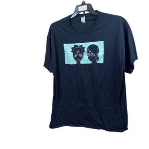 Boruto &‎ Sarada Anime T Shirt Mens XL Black Naruto Next Generations Manga
